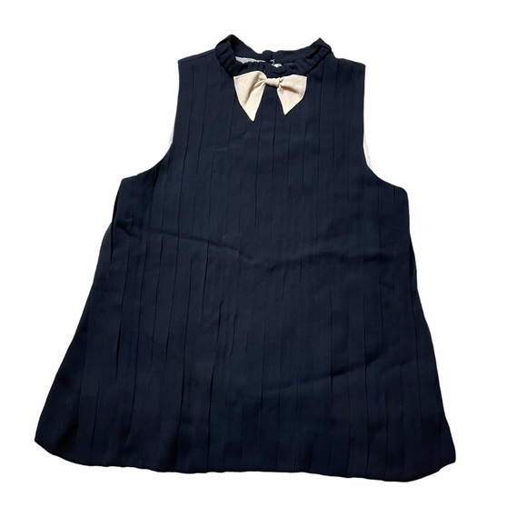 Marc Jacobs Black Pleated Sleeveless Blouse Size 2 - Picture 5 of 8